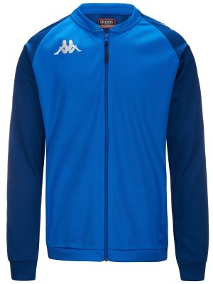 KAPPA4SOCCER VERONE - Fleece - Jacket - Man - BLUE SAPPHIRE-BLUE MD COBALT