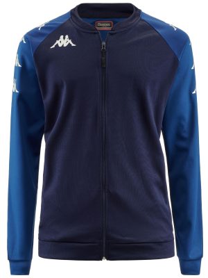 KAPPA4SOCCER VERONE - Fleece - Jacket - Man - BLUE MARINE-BLUE MD COBALT