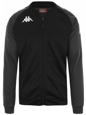 KAPPA4SOCCER VERONE - Fleece - Jacket - Man - BLACK-GREY SHADOW DK