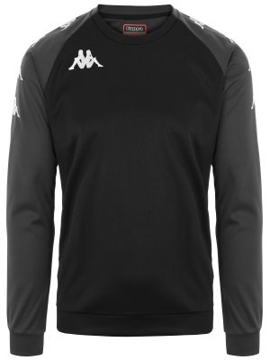 KAPPA4SOCCER PARME - Fleece - Jumper - Man - BLACK-GREY SHADOW DK