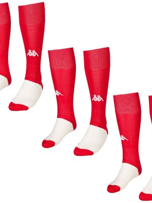 KAPPA4FOOTBALL WULGAR 3PACK - Socks - Knee High Sock - Man - RED CHINESE