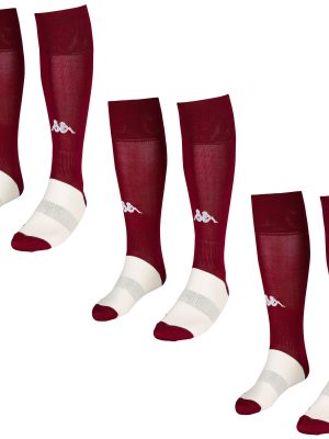 KAPPA4FOOTBALL WULGAR 3PACK - Socks - Knee High Sock - Man - RED GRANATA