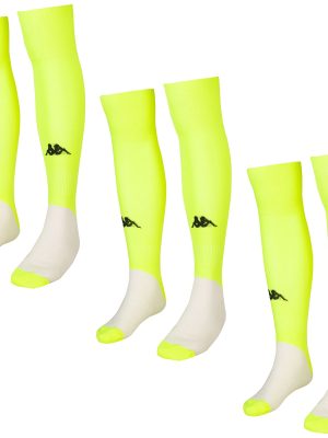 KAPPA4FOOTBALL WULGAR 3PACK - Socks - Knee High Sock - Man - YELLOW BLAZING