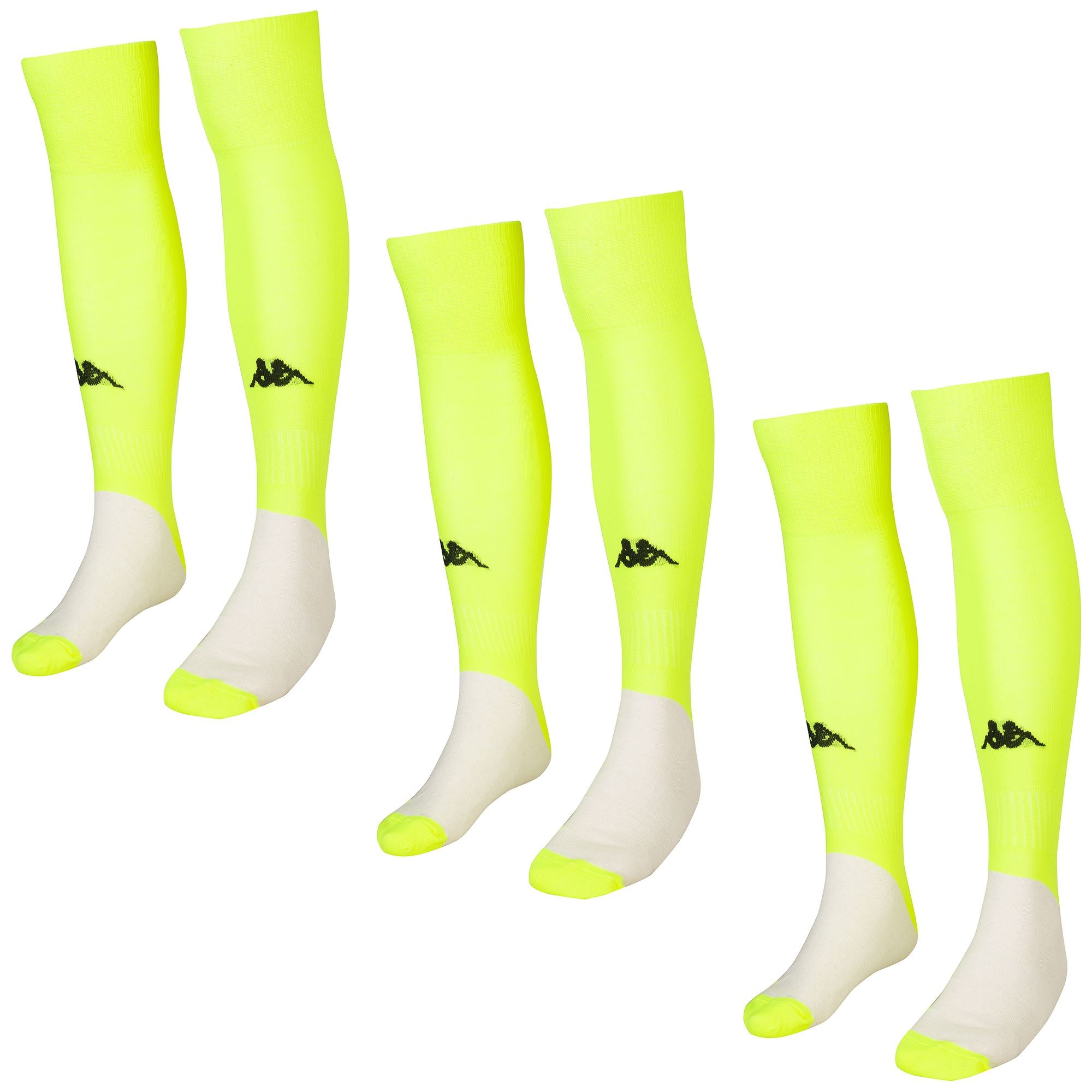 KAPPA4FOOTBALL WULGAR 3PACK - Socks - Knee High Sock - Man - YELLOW BLAZING