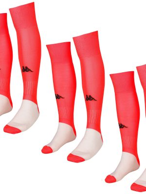 KAPPA4FOOTBALL WULGAR 3PACK - Socks - Knee High Sock - Man - RED FLUO