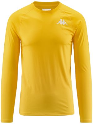 KAPPA4SKIN KOMBAT VURBAT - Skin T-ShirtsTop - Top - Man - YELLOW CHROME