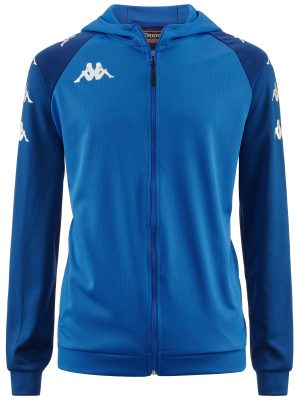 KAPPA4SOCCER TORTONA - Fleece - Jacket - Man - BLUE SAPPHIRE-BLUE MD COBALT