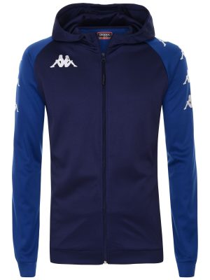 KAPPA4SOCCER TORTONA - Fleece - Jacket - Man - BLUE MARINE-BLUE MD COBALT
