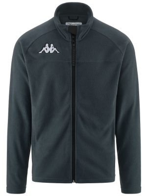 6CENTO 687FZ - Fleece - Jacket - Unisex - GREY ASPHALT-BLACK