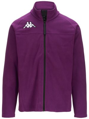 6CENTO 687FZ - Fleece - Jacket - Unisex - VIOLET PURPLE SUNSET-BLACK