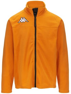 6CENTO 687FZ - Fleece - Jacket - Unisex - ORANGE-BLACK