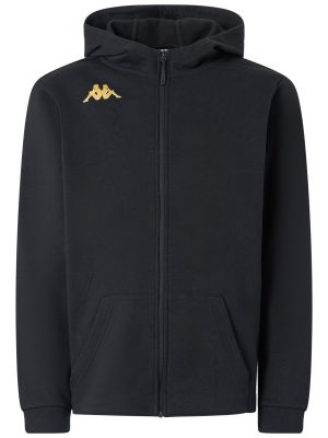 KAPPA4FOOTBALL GIORDIZI - Fleece - Hoodie Full Zip - Man - BLACK