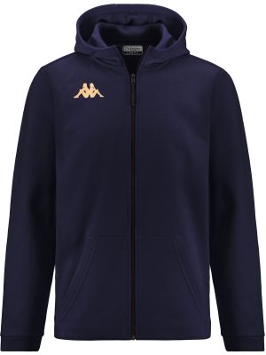 KAPPA4FOOTBALL GIORDIZI - Fleece - Hoodie Full Zip - Man - BLUE MARINE