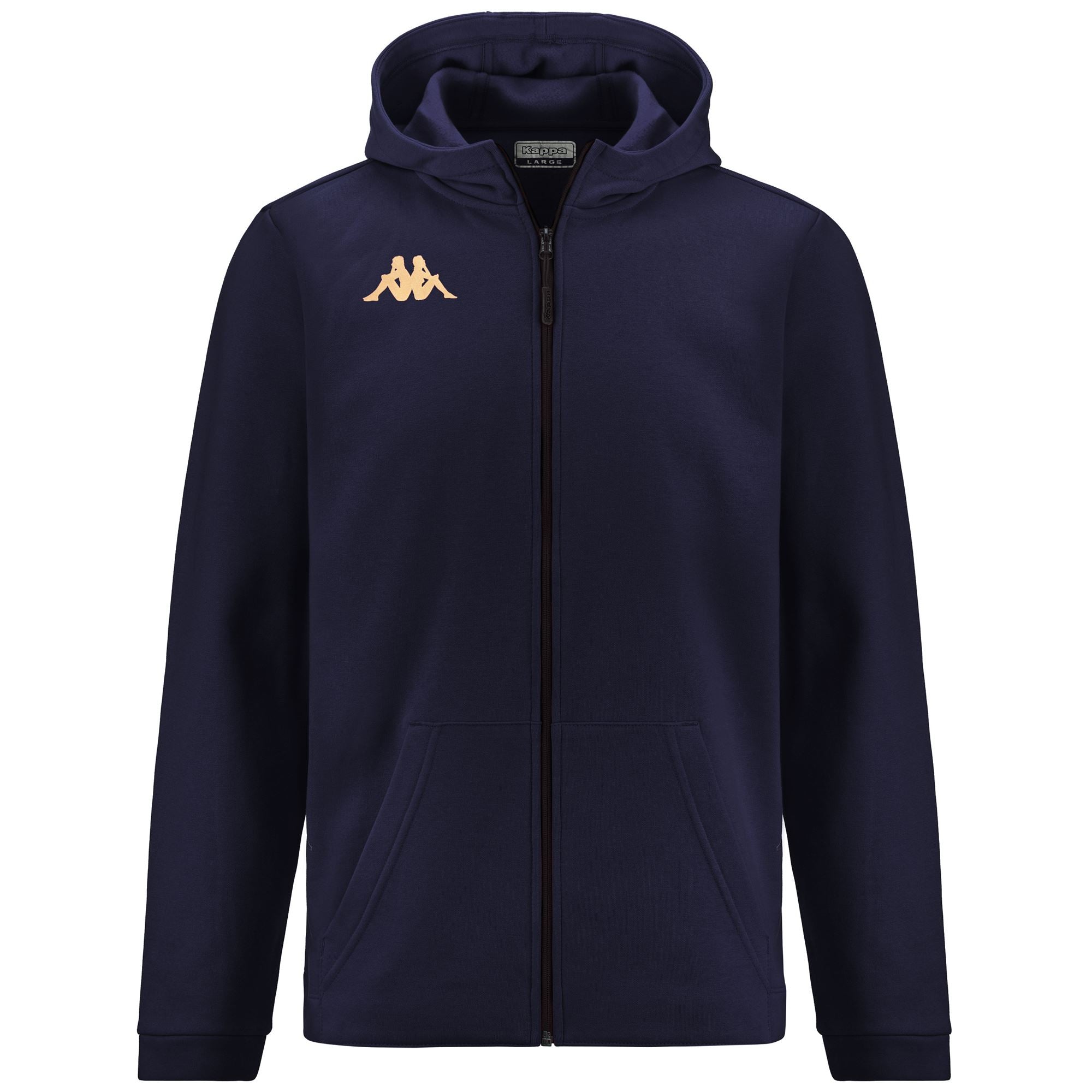 KAPPA4FOOTBALL GIORDIZI - Fleece - Hoodie Full Zip - Man - BLUE MARINE
