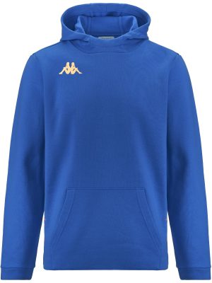KAPPA4FOOTBALL GIORDIZI - Fleece - Hoodie Full Zip - Man - BLUE SAPPHIRE