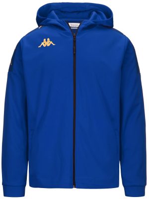 KAPPA4FOOTBALL GREVOLO - Fleece - Hoodie Full Zip - Man - BLUE SAPPHIRE-BLUE MD COBALT