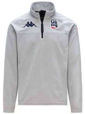 818 US - Fleece - Jumper - Unisex - Grey Lt Lead