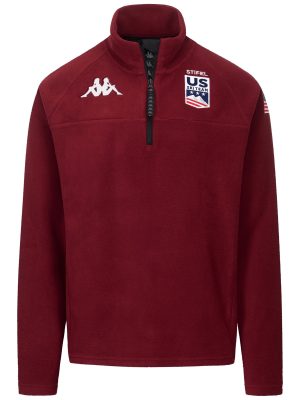 818 US - Fleece - Jumper - Unisex - Red Pomegranate