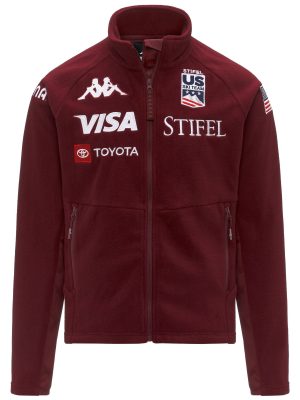 687C US - Fleece - Jacket - Man - Red Pomegranate