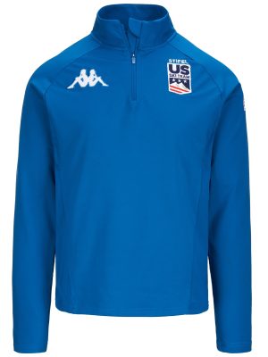 6CENTO 687 BK US - Fleece - Jumper - Unisex - BLUE DEEP WATER