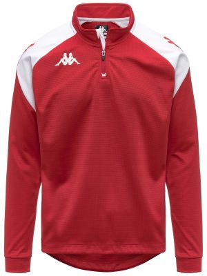 KAPPA4FOOTBALL   LOVATO - Fleece - Jumper - Man - RED-WHITE