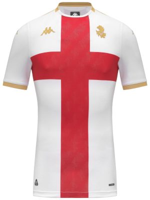 KOMBAT PRO 2026 AWAY GENOA - Active Jerseys - Shirt - Man - WHITE-RED BLAZE-YELLOW GOLD RICH