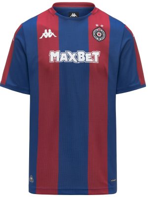 KOMBAT 2026 AWAY PARTIZAN - Active Jerseys - Shirt - Man - BLUE SAPPHIRE-RED DK