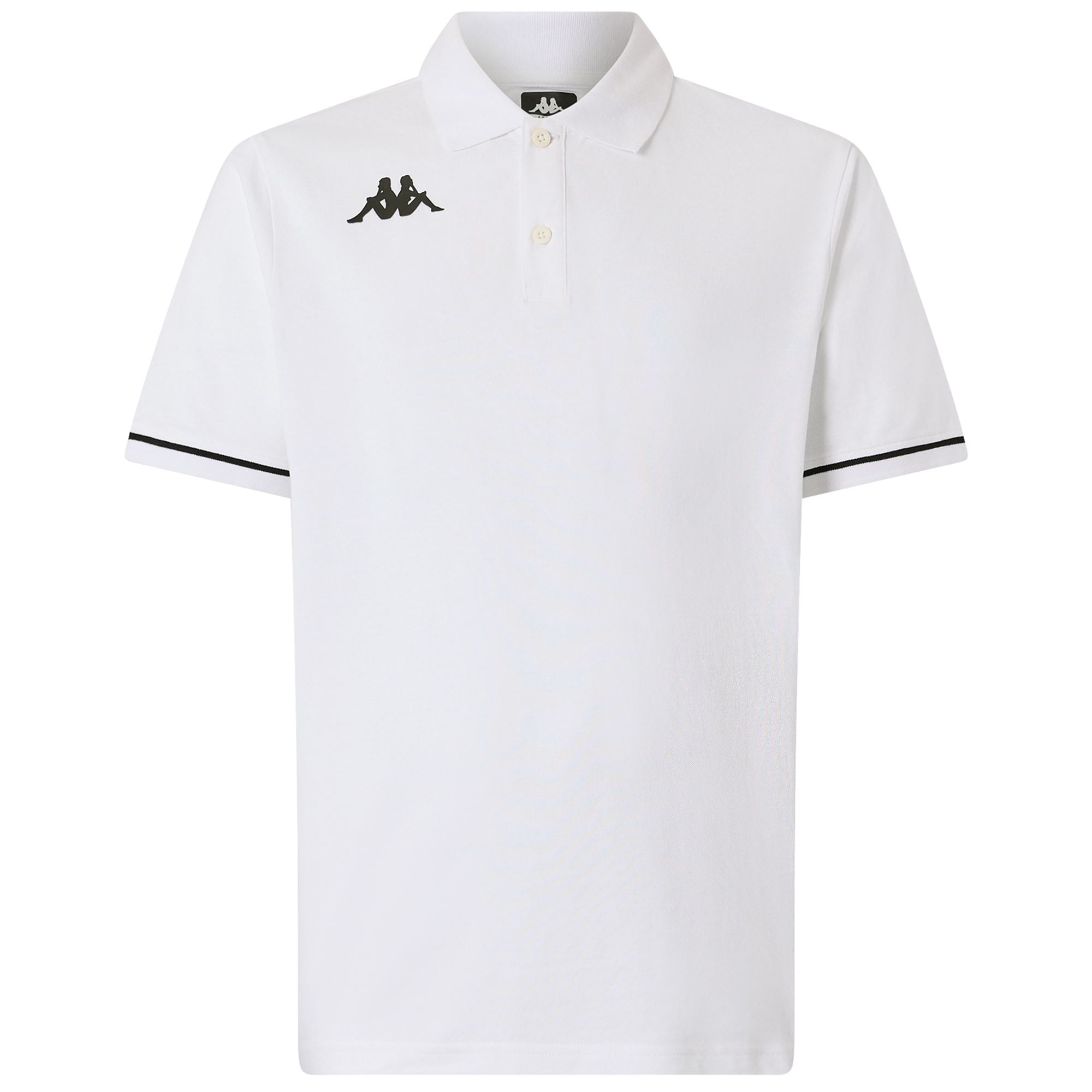 KAPPA4TRAINING BARLI - Polo Shirts - Polo - Man - WHITE-BLACK