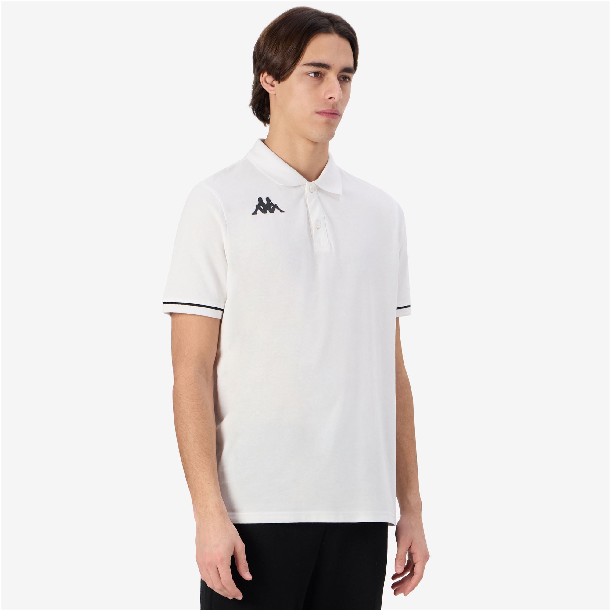 KAPPA4TRAINING BARLI - Polo Shirts - Polo - Man - WHITE-BLACK - Image 5
