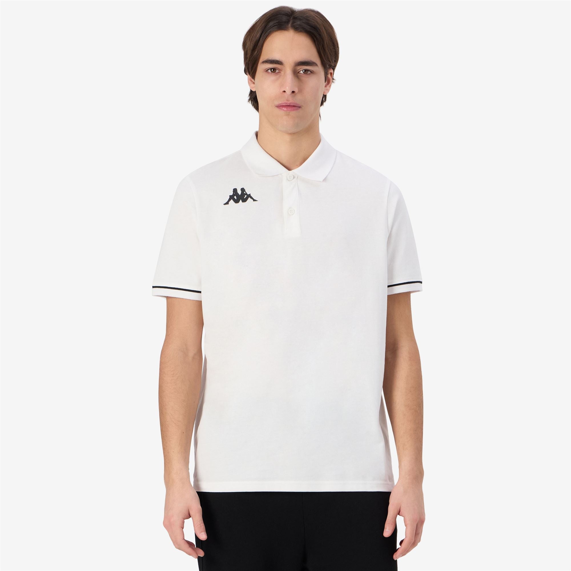 KAPPA4TRAINING BARLI - Polo Shirts - Polo - Man - WHITE-BLACK - Image 4