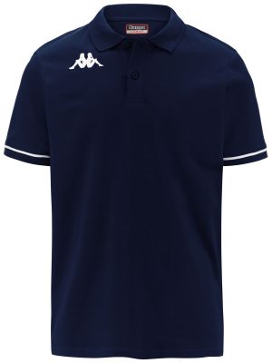 KAPPA4TRAINING BARLI - Polo Shirts - Polo - Man - BLUE MARINE-WHITE
