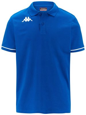 KAPPA4TRAINING BARLI - Polo Shirts - Polo - Man - BLUE SAPPHIRE-WHITE