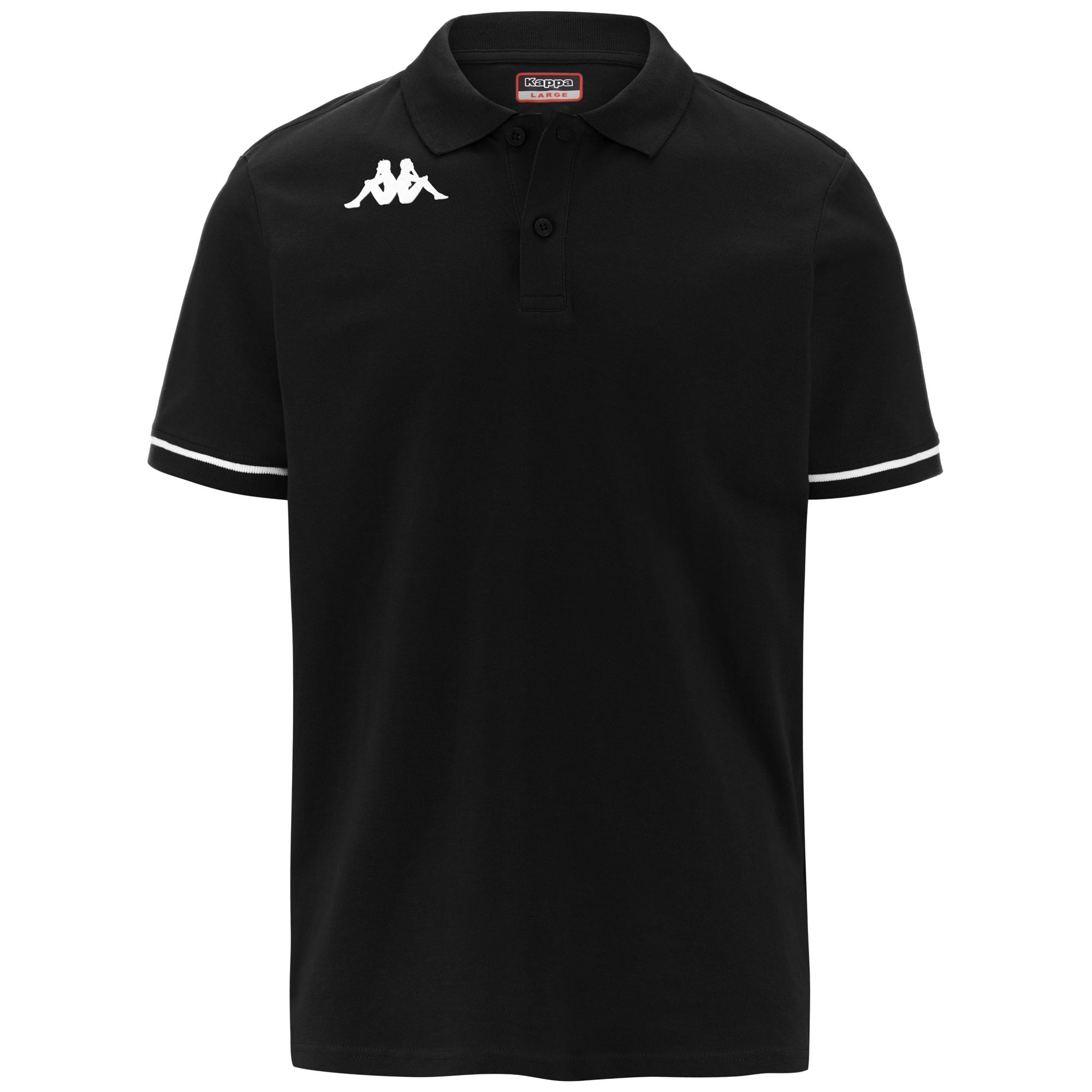KAPPA4TRAINING BARLI - Polo Shirts - Polo - Man - BLACK-WHITE