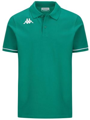 KAPPA4TRAINING BARLI - Polo Shirts - Polo - Man - GREEN-WHITE