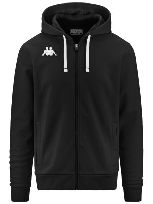 KAPPA4TRAINING BANTO - Fleece - Hoodie Full Zip - Man - BLACK