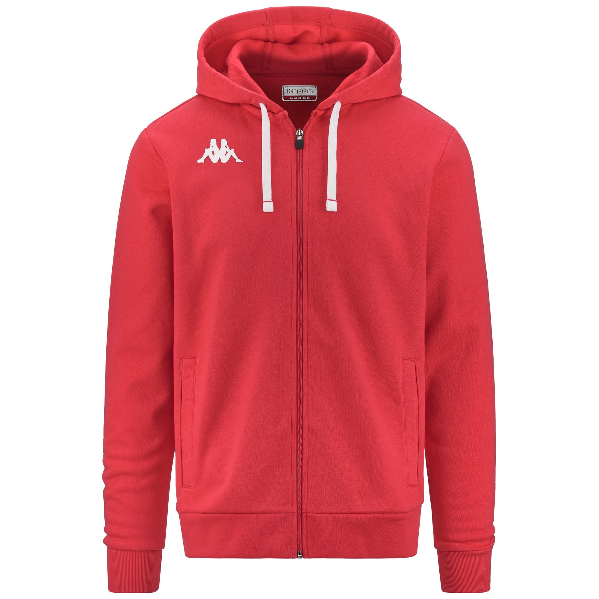 KAPPA4TRAINING BANTO - Fleece - Hoodie Full Zip - Man - RED CHINESE