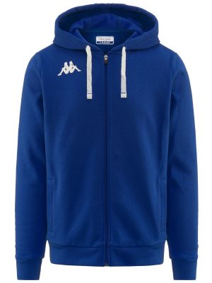 KAPPA4TRAINING BANTO - Fleece - Hoodie Full Zip - Man - BLUE SAPPHIRE