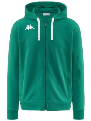 KAPPA4TRAINING BANTO - Fleece - Hoodie Full Zip - Man - GREEN