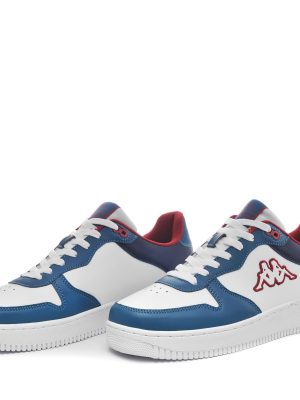 LOGO MASERTA - Sneakers - Low Cut - Unisex - WHITE-BLUE GULF