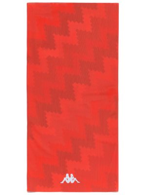 6CENTO ALEC G1 - Scarves - WARMNECK - Unisex - BLACK-WHITE MILK-ORANGE SMUTTY-FUCHSIA PURPLE-GREY ASPHALT-AZURE WATER GRAPHIC