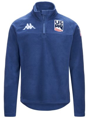 6CENTO 687B US - Fleece - Jumper - Unisex - BLUE FIORD