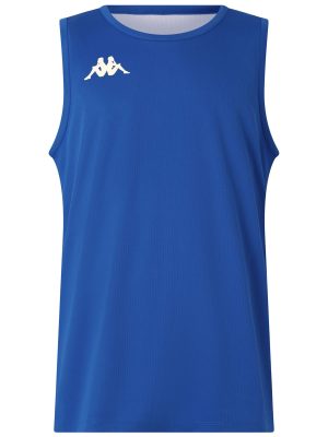 KAPPA4BASKET DANCOSI - SETS - Shorts / Tank - Man - BLUE-WHITE