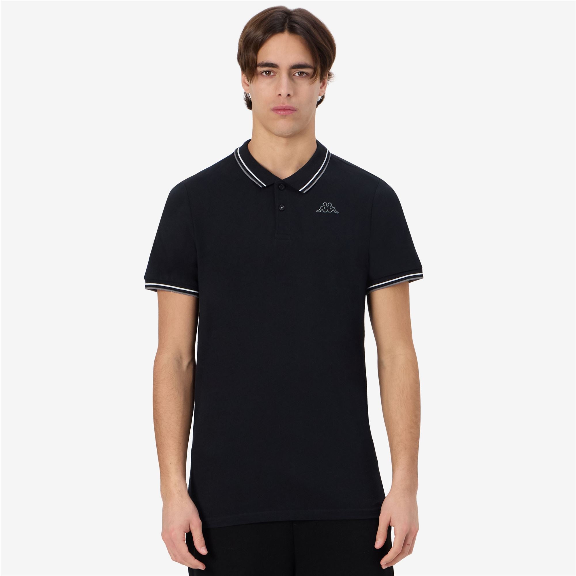 LOGO KORPO EZIO 2 - Polo Shirts - Polo - Man - BLACK-GREY SMOKED-WHITE - Image 4