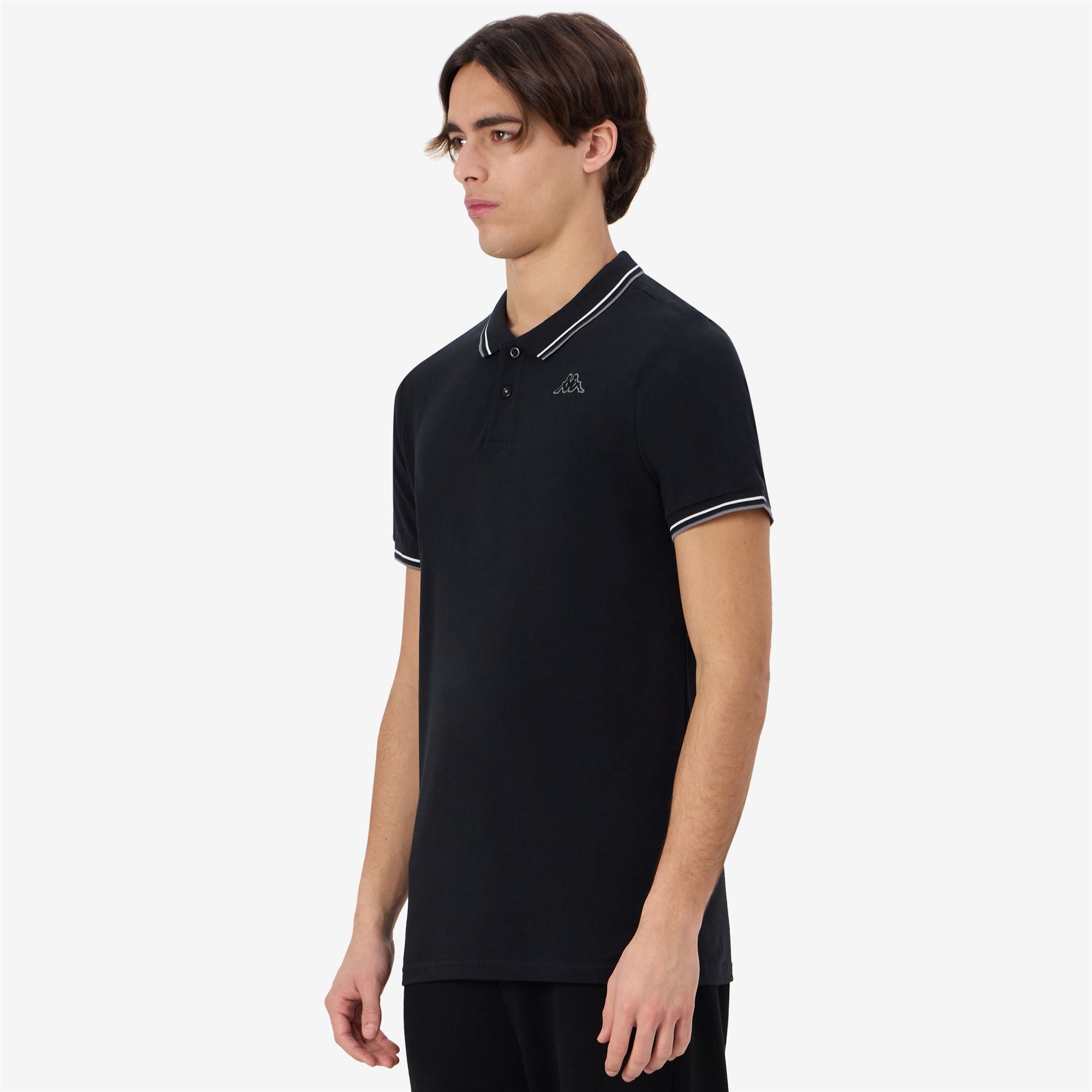 LOGO KORPO EZIO 2 - Polo Shirts - Polo - Man - BLACK-GREY SMOKED-WHITE - Image 5