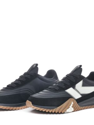 LOGO   DERECK - Sneakers - Low Cut - Unisex - BLACK-WHITE