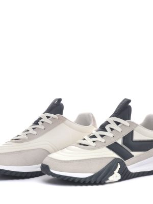 LOGO   DERECK - Sneakers - Low Cut - Unisex - WHITE TOFU-BLACK