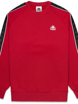 222 BANDA VOMIS 3 - Fleece - Jumper - Man - RED RACING-BLACK-WHITE