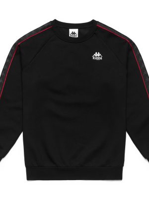 222 BANDA VOMIS 3 - Fleece - Jumper - Man - BLACK-RED RACING-WHITE