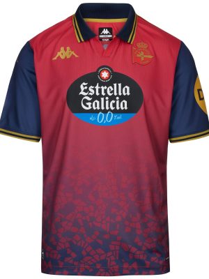 KOMBAT 2026 AWAY DEPORTIVO - Active Jerseys - Shirt - Man - RED-BLUE DK-GOLD-SPONSOR 2