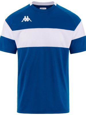 KAPPA4FOOTBALL DARETO - Active Jerseys - Shirt - Man - BLUE SAPPHIRE-WHITE